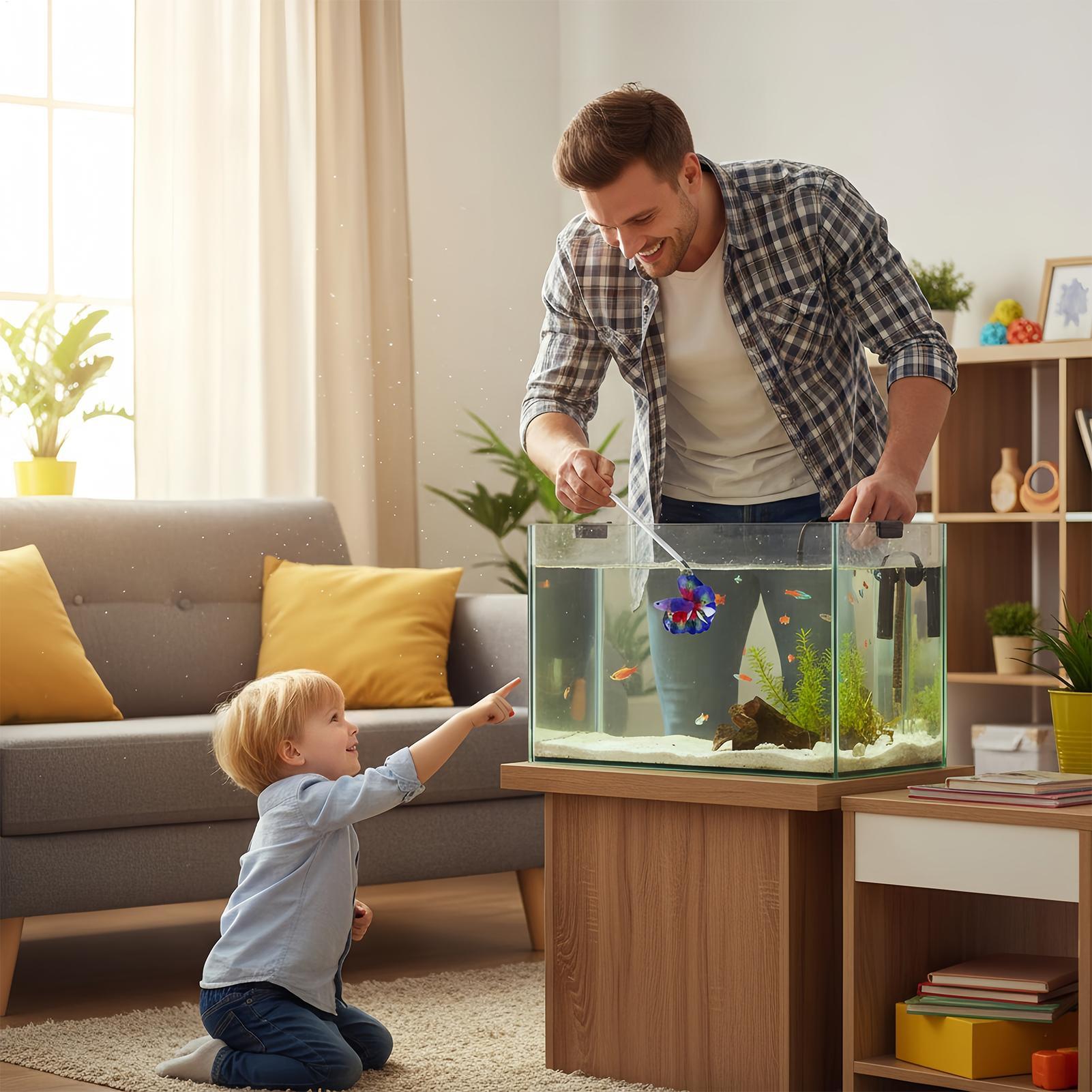 Planted Aquarium For Betta - Fish Training Wand For Betta Interactive