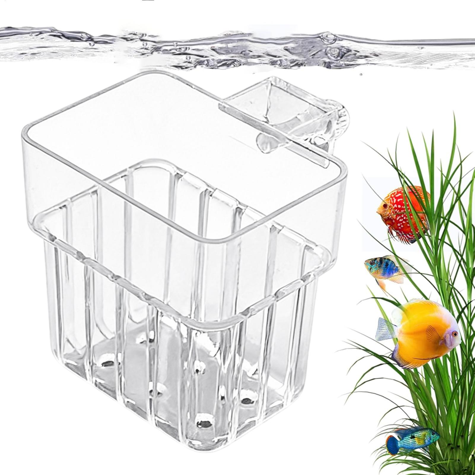 Aquarium Plant Live - Aquarium Transparent Hanger Pot Hangable Aquarium