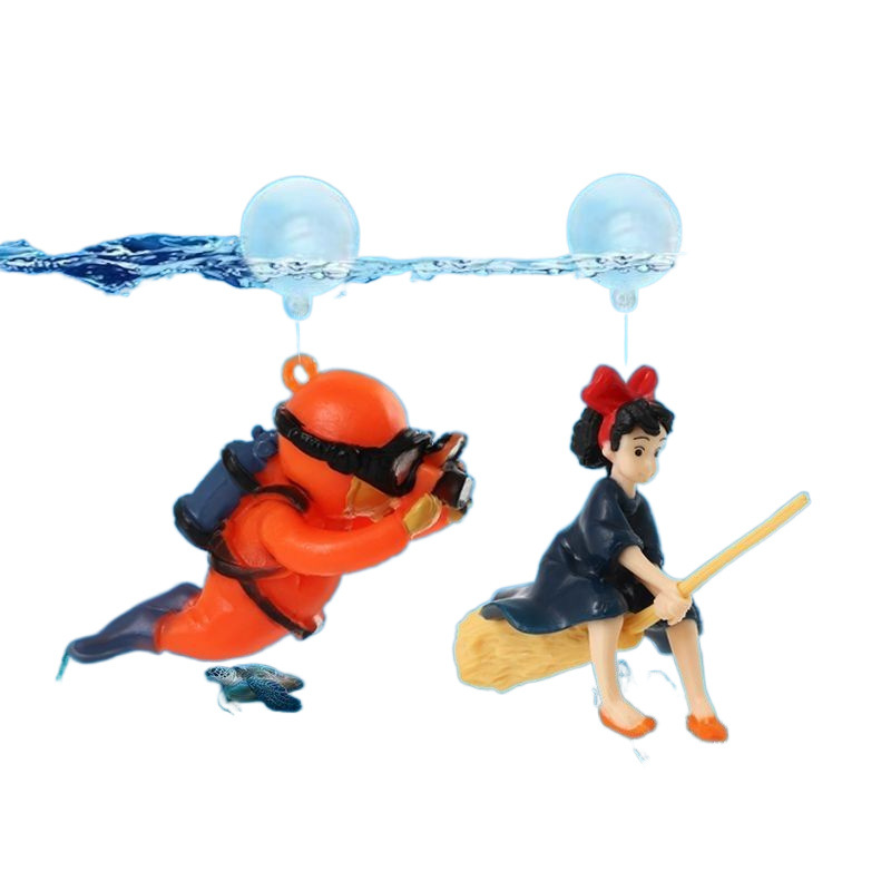 Fish Tank Diver Ornaments Land - Aquarium Plant Live ulasan dan harga