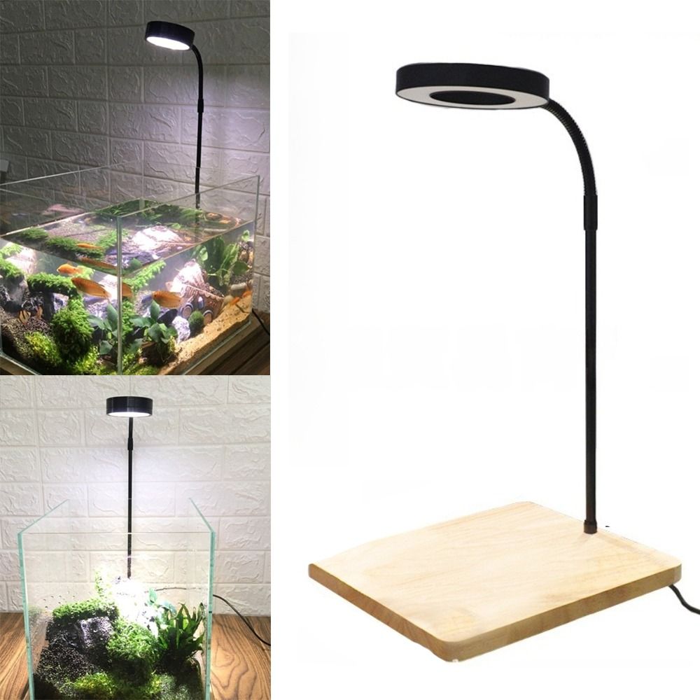 10W Fish Tank LED Lamp with Wo - Aquarium Plant On Wood ulasan dan harga