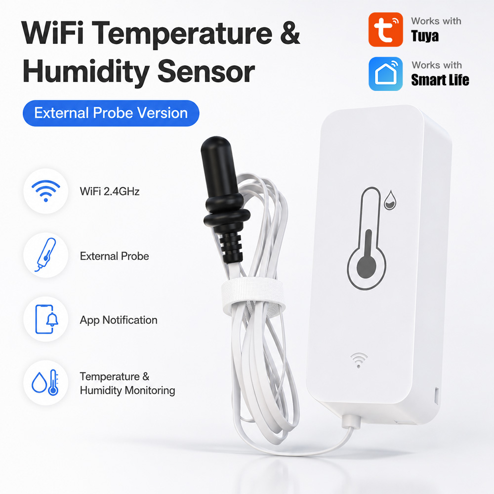 Tuya WiFi Temperature Humidity - Aquarium Plants ulasan dan harga
