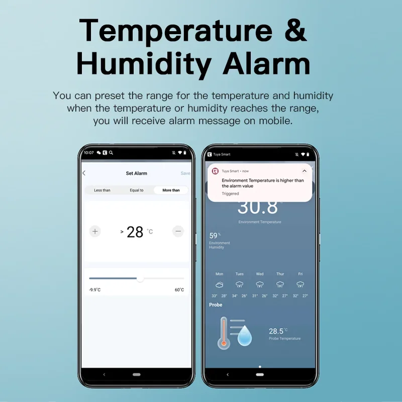 Tuya WiFi Temperature Humidity - Aquarium Plants ulasan dan harga