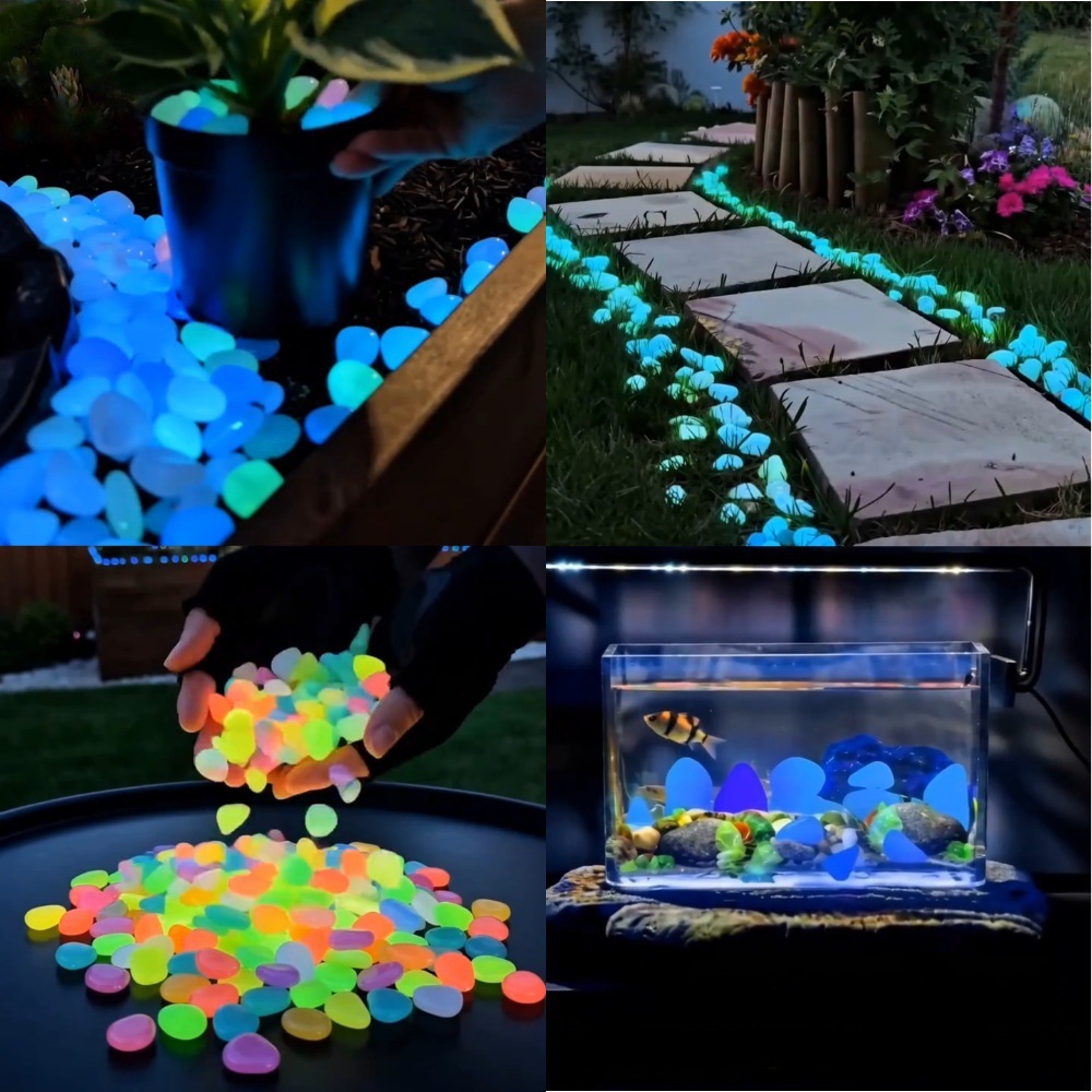Colorful Glow In The Dark Lumi - Aquarium Plants ulasan dan harga