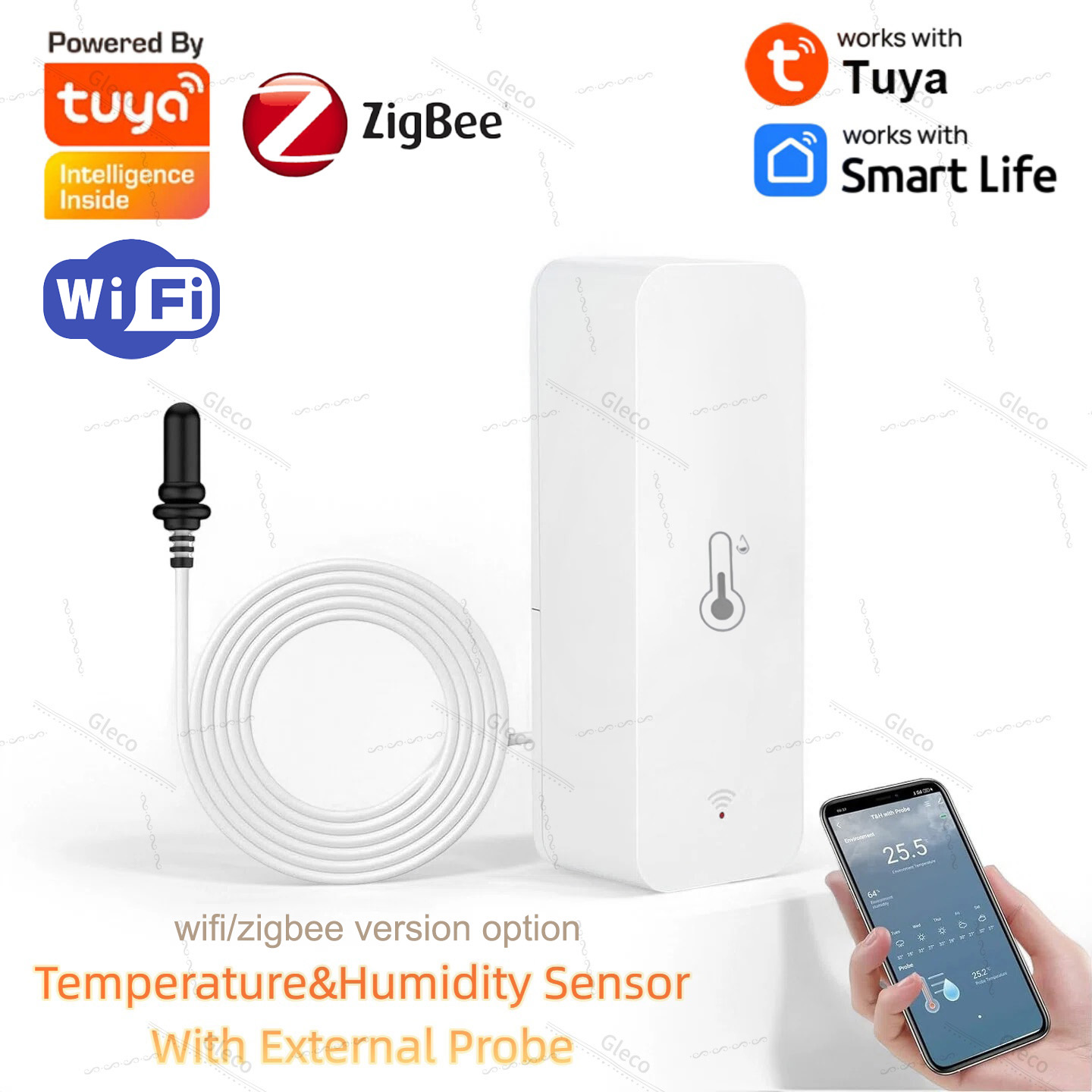 Tuya Wifi Zigbee Temperature a - Aquarium Plants ulasan dan harga
