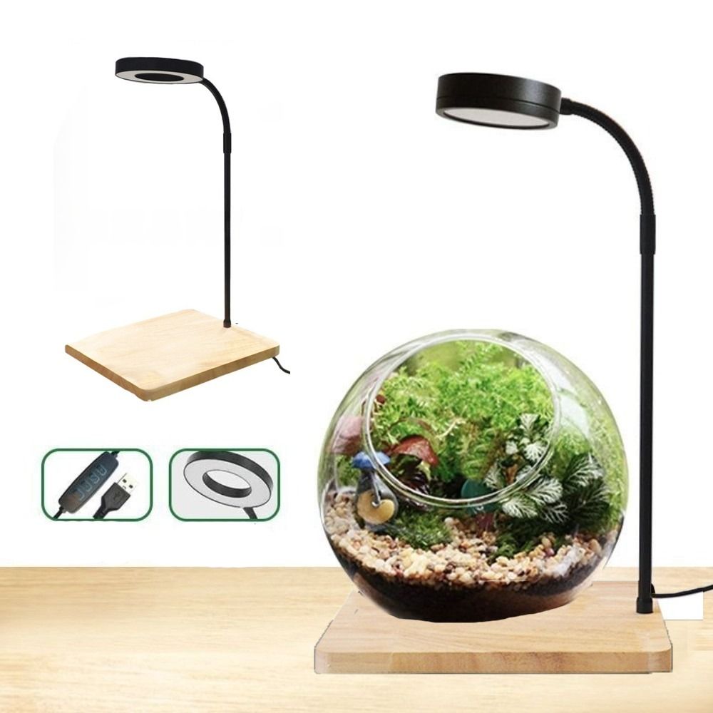 10W Fish Tank LED Lamp with Wo - Aquarium Plant On Wood ulasan dan harga