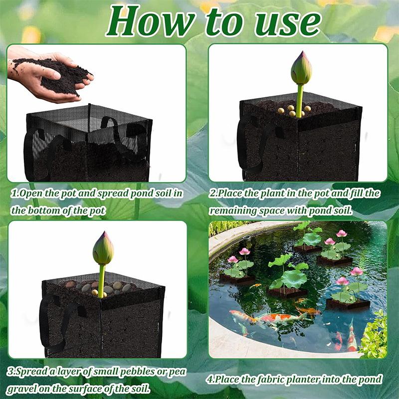 4 Pcs Black Mesh Pond Planting - Aquarium Plants ulasan dan harga