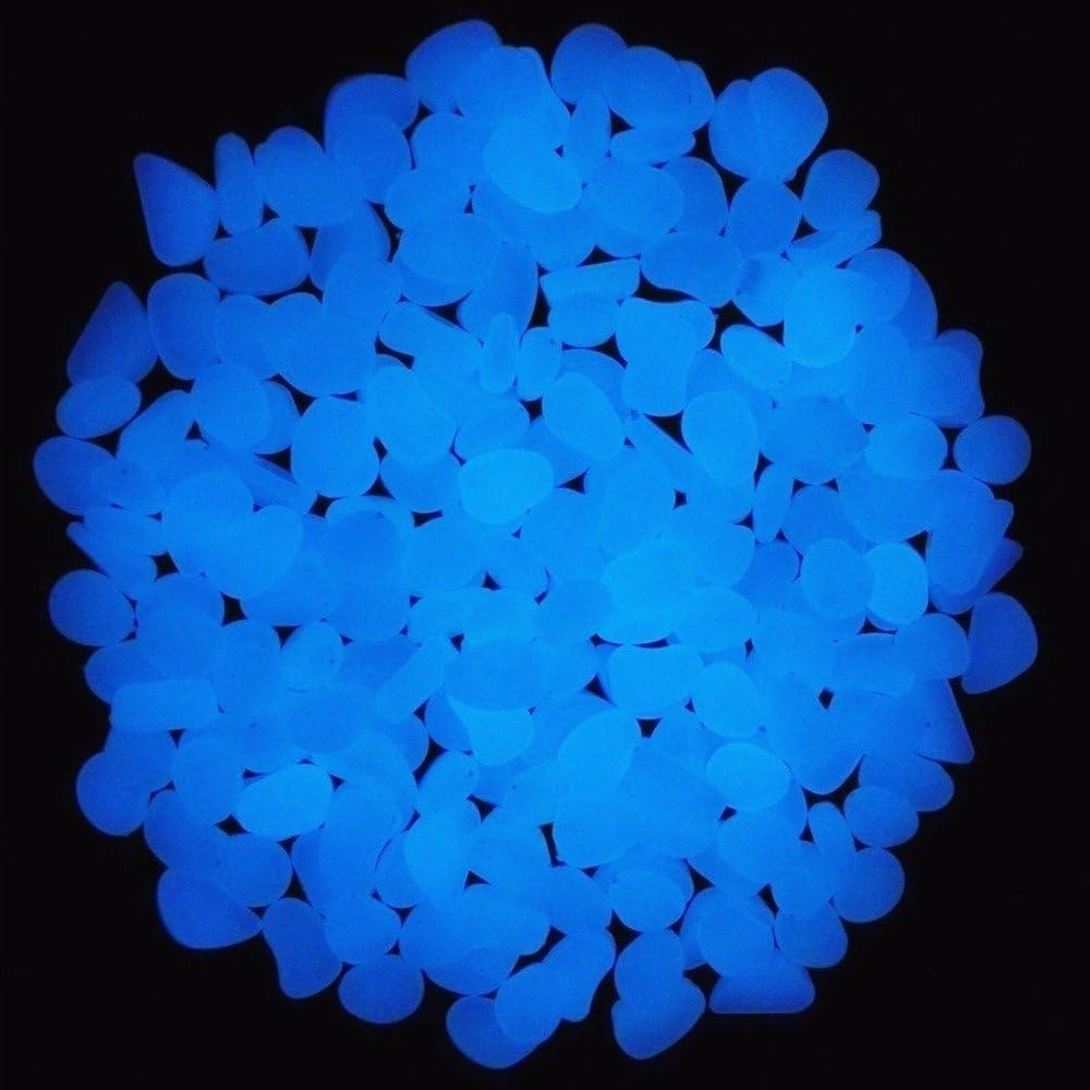 Fish Tank Rocks Glow Blue Pebb - Aquarium Plants ulasan dan harga