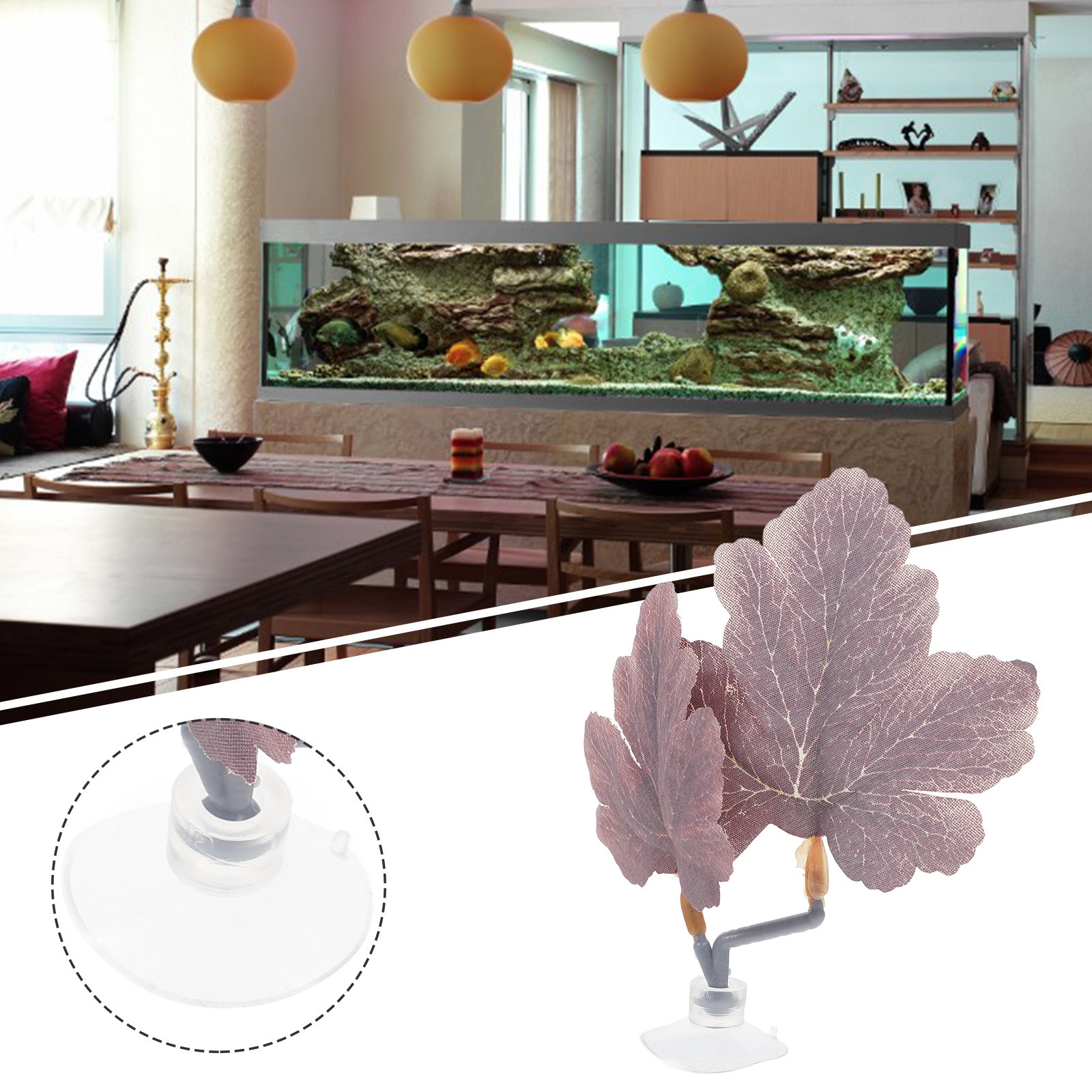 Betta Fish Leaf Hammock Realis - Planted Aquarium For Betta ulasan dan harga
