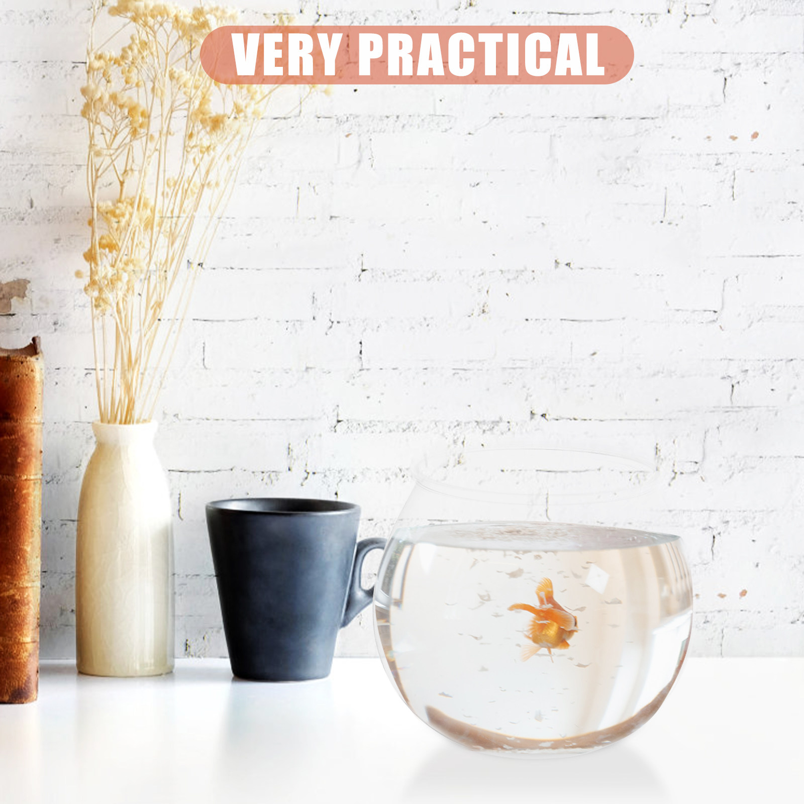 4Pcs Mini Plastic Fish Tank Cl - Planted Aquarium Bowl ulasan dan harga
