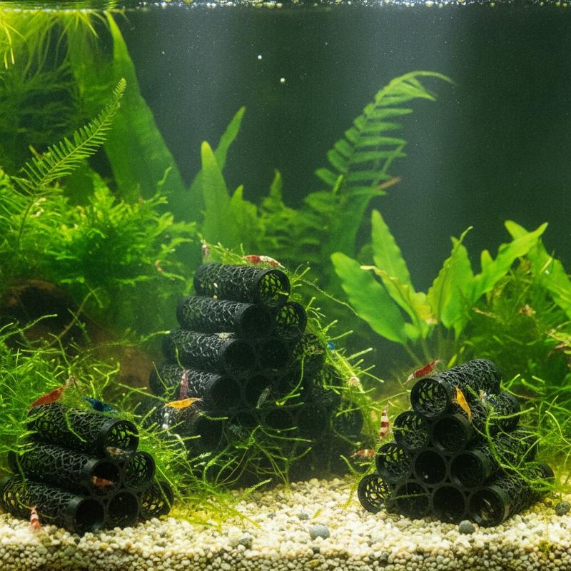3/6/9/10Pcs 3D Printed Fish Sh - Planted Aquarium For Betta ulasan dan harga
