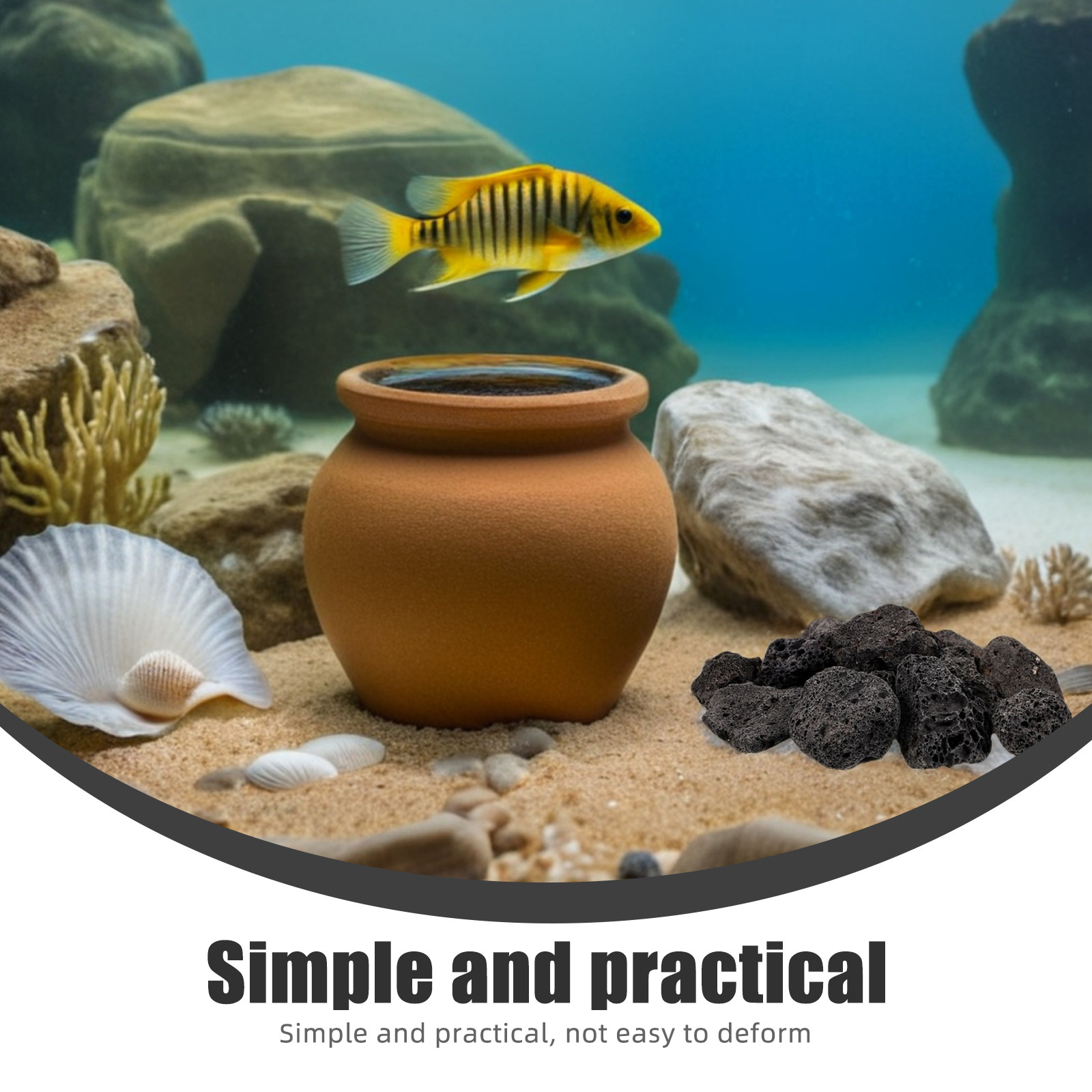 1Pack Natural Volcanic Stones  - Aquarium Plants ulasan dan harga