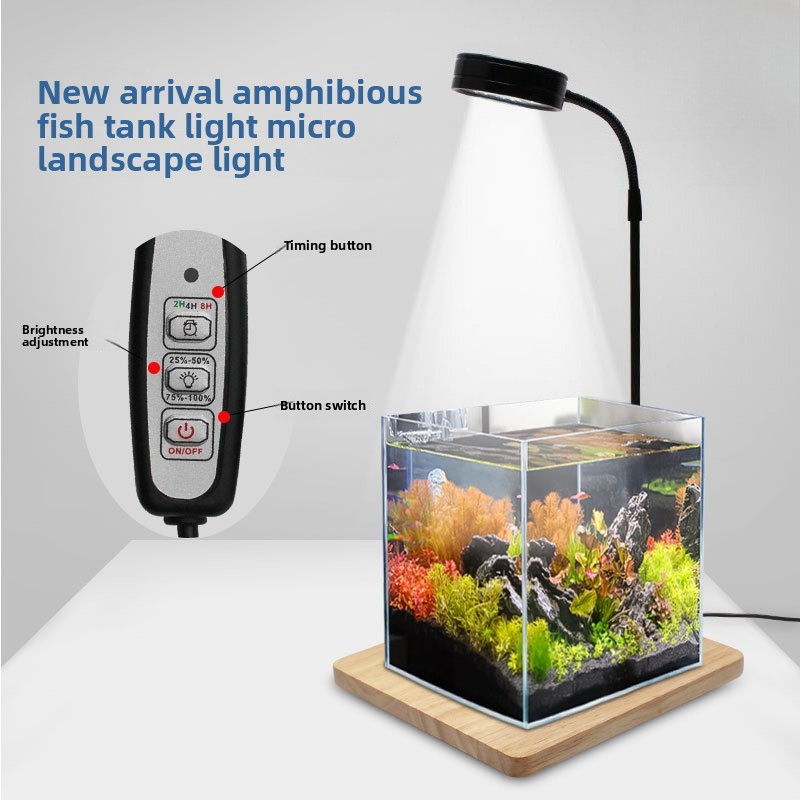 USB Timed Dimming Ultra-White  - Aquarium Plant On Wood ulasan dan harga